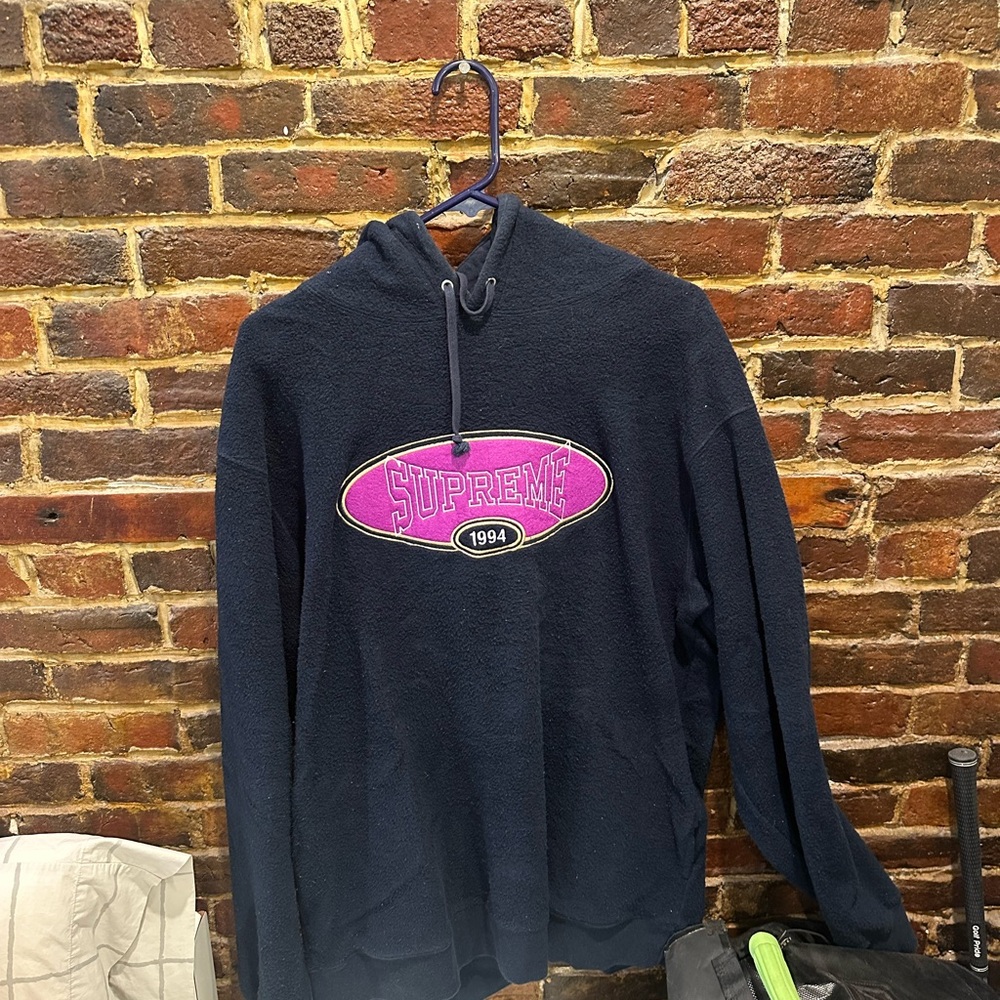 Supreme Reverse Hoodie Navy S/S 18 Size XL